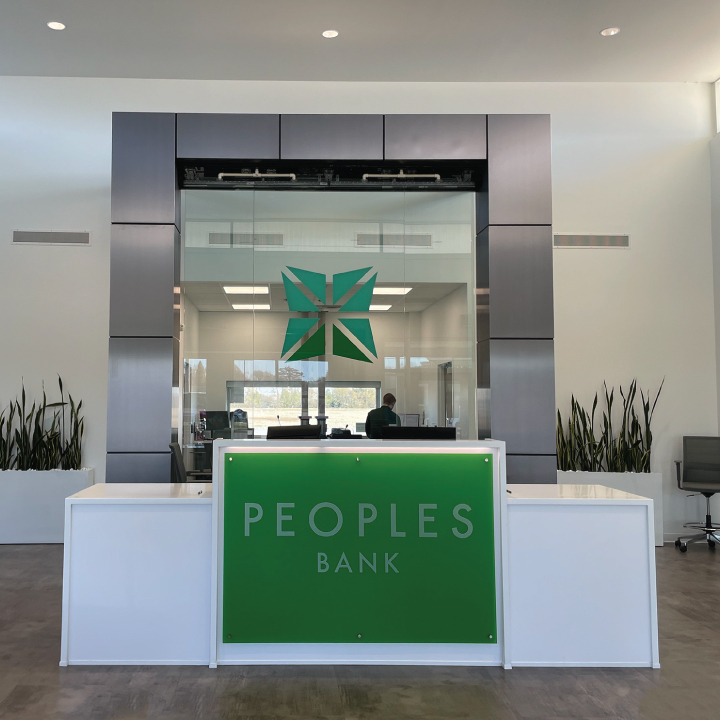 People's Bank Interior Counter